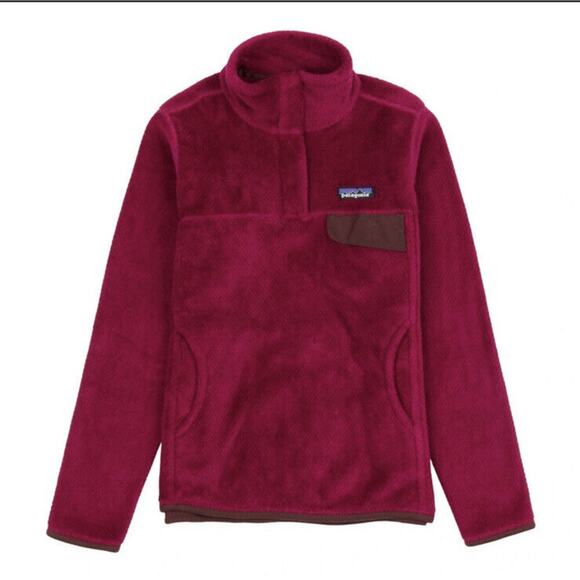 NWT Patagonia Re-Tool Snap-T Pullover Sweater Slim Fit Women XS Plum Cabincore - Picture 1 of 9